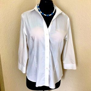 JONES NEW YORK SIGNATURE WHITE SHIRT